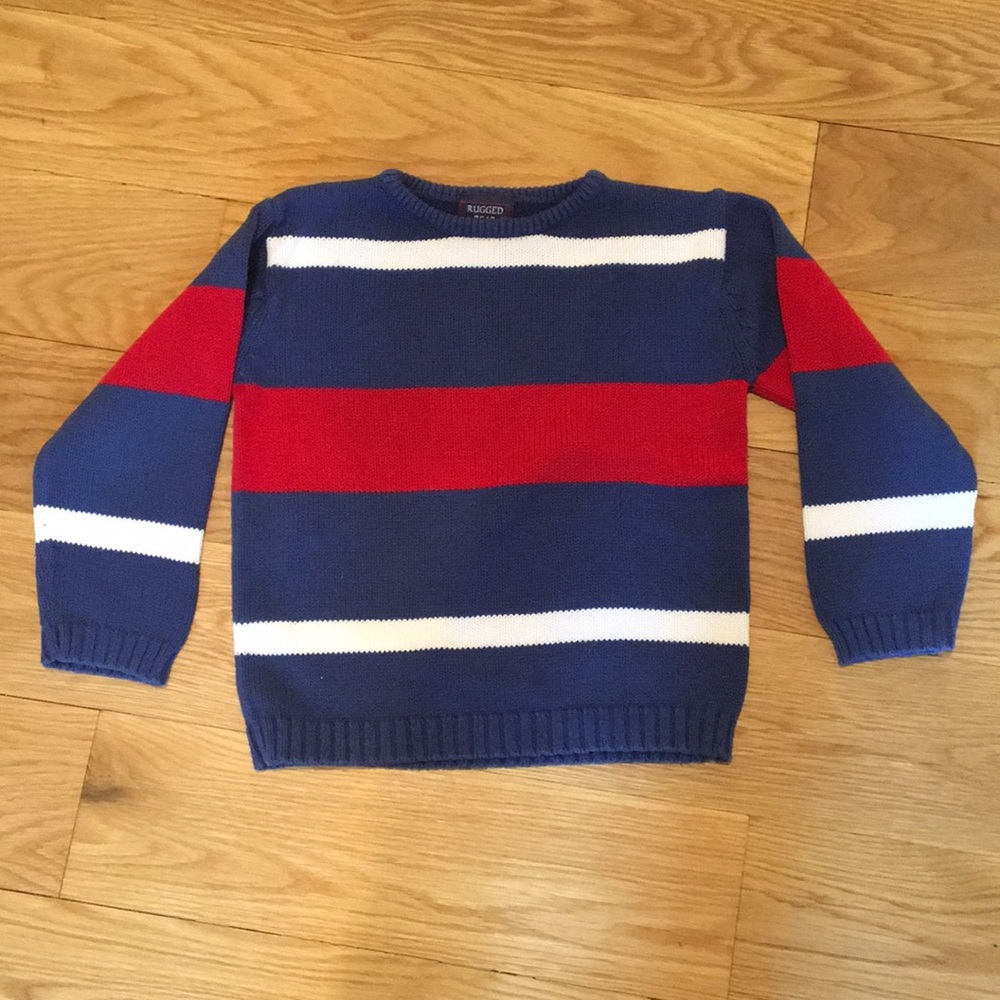 Boys Rugged Bear Crewneck Sweater, Size 4/5